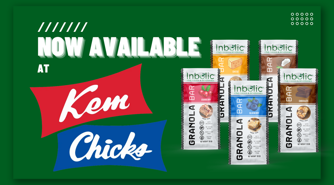 Inbolic Granola Bars dan Saus Bebas Gula Kini Tersedia di Kemchicks!