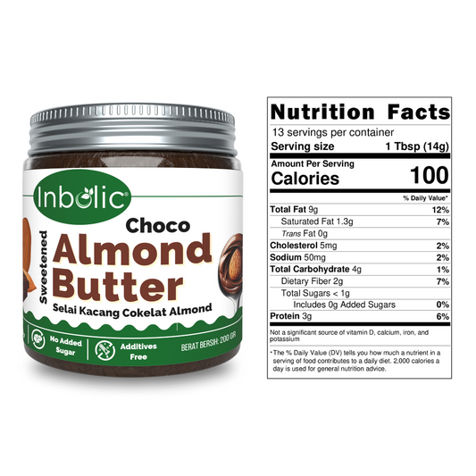 Sugar Free Choco Almond Butter | Selai Almond Cokelat Bebas Gula