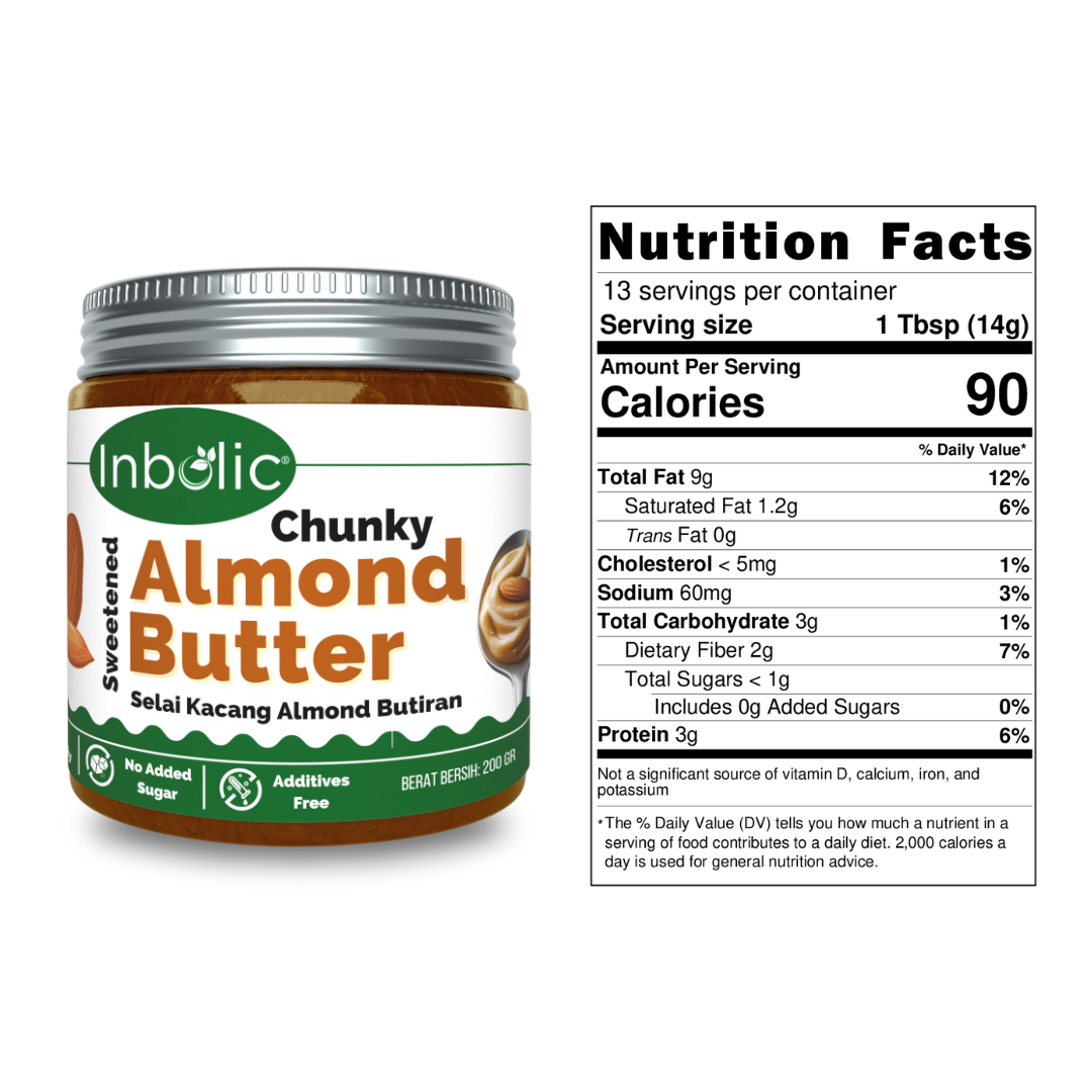 Sugar Free Almond Butter | Selai Almond Bebas Gula