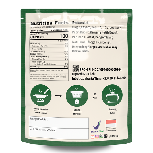 Chicken Meatballs | Bakso Ayam Tanpa Tepung & Filler