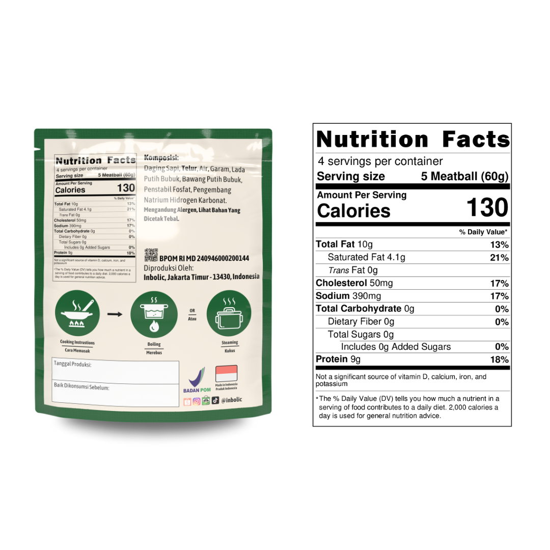 Beef Meatballs | Bakso Sapi Tanpa Tepung & Filler