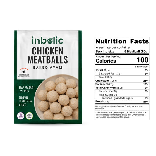 Chicken Meatballs | Bakso Ayam Tanpa Tepung & Filler