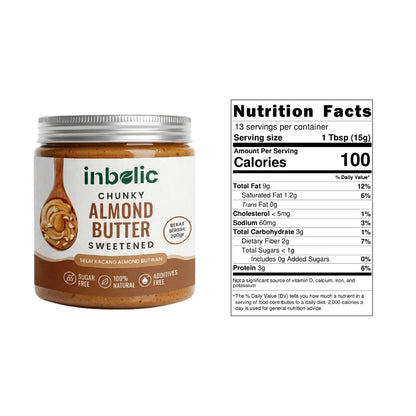 Sugar Free Almond Butter | Selai Almond Bebas Gula