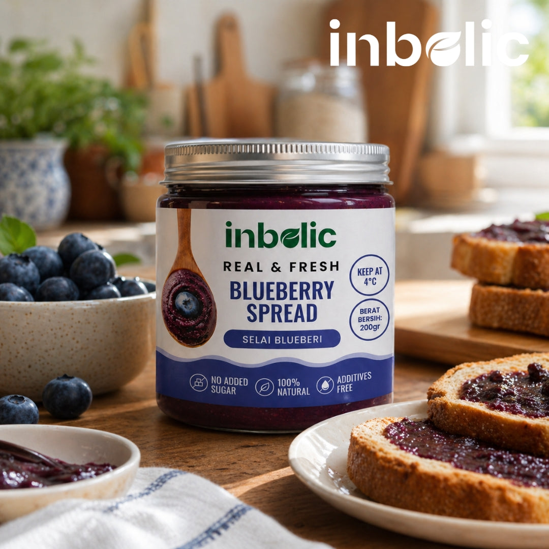 Blueberry Spread with No Added Sugar / Selai Blueberry
