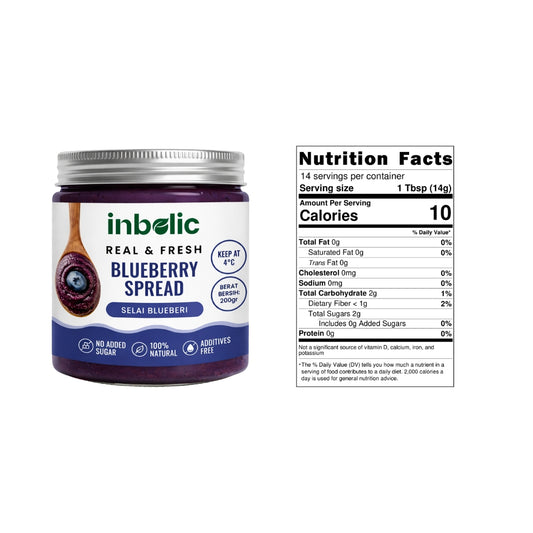 Blueberry Spread with No Added Sugar / Selai Blueberry