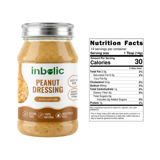 Sugar Free Peanut Dressing | Bumbu Kacang Bebas Gula